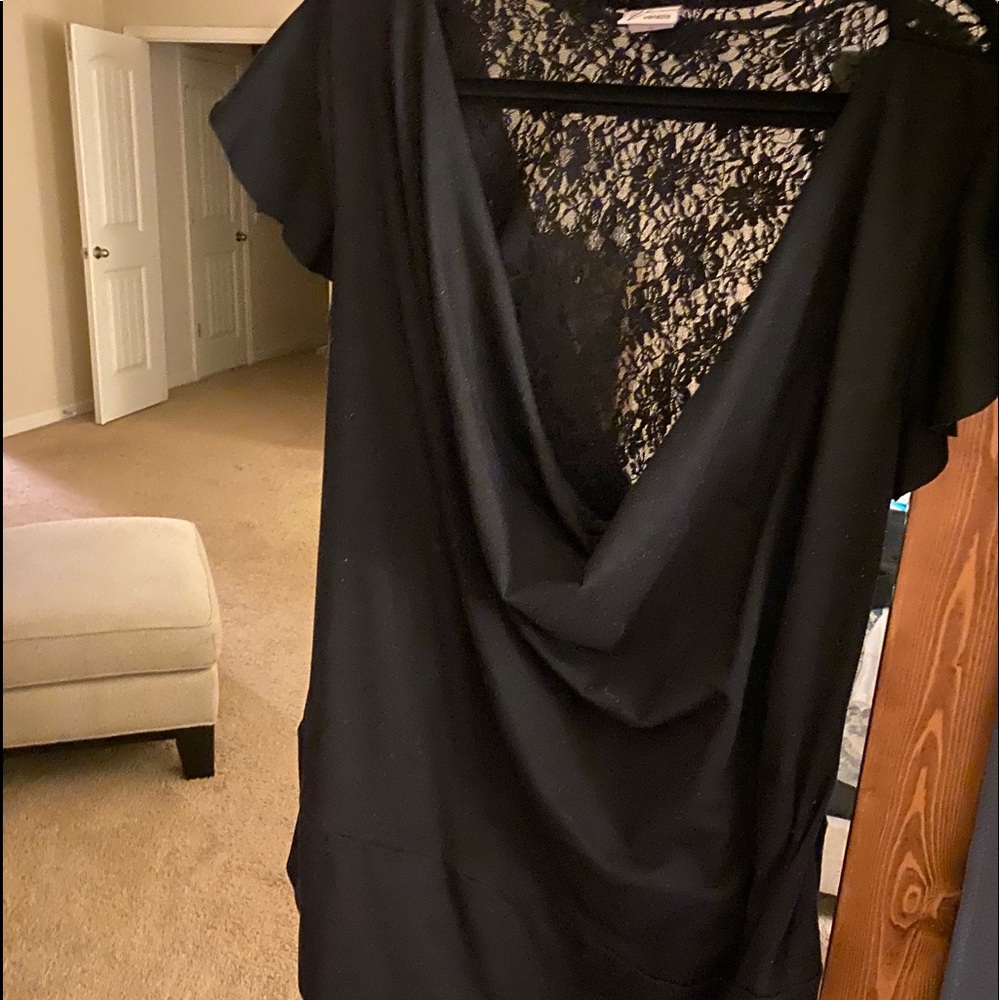 Sexy lace Cowl Neck Shirt